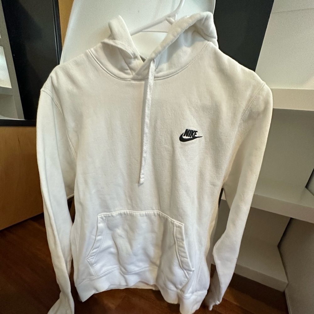 white nike hoodie